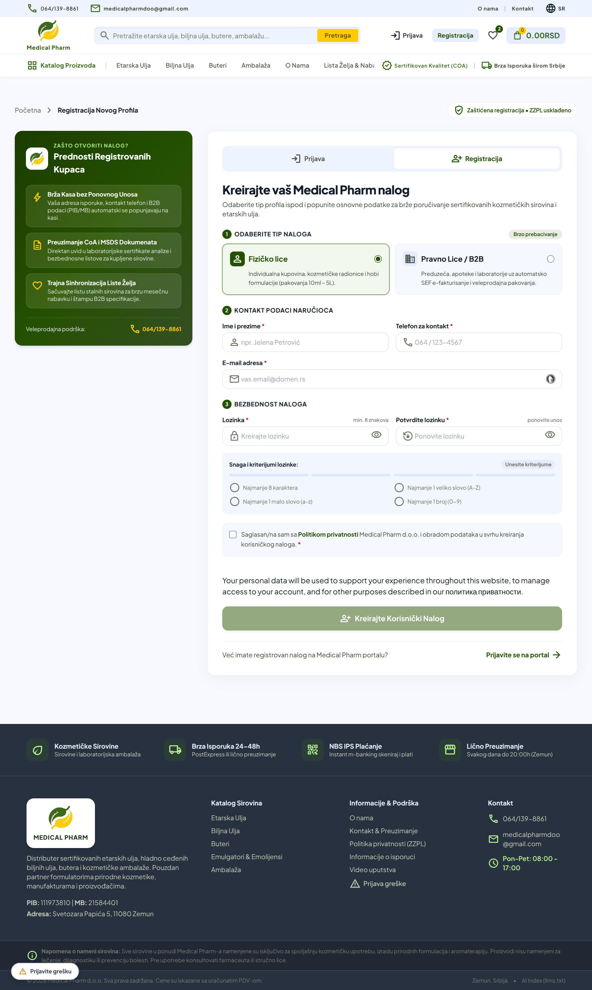 B2B Corporate Registration & Checksums